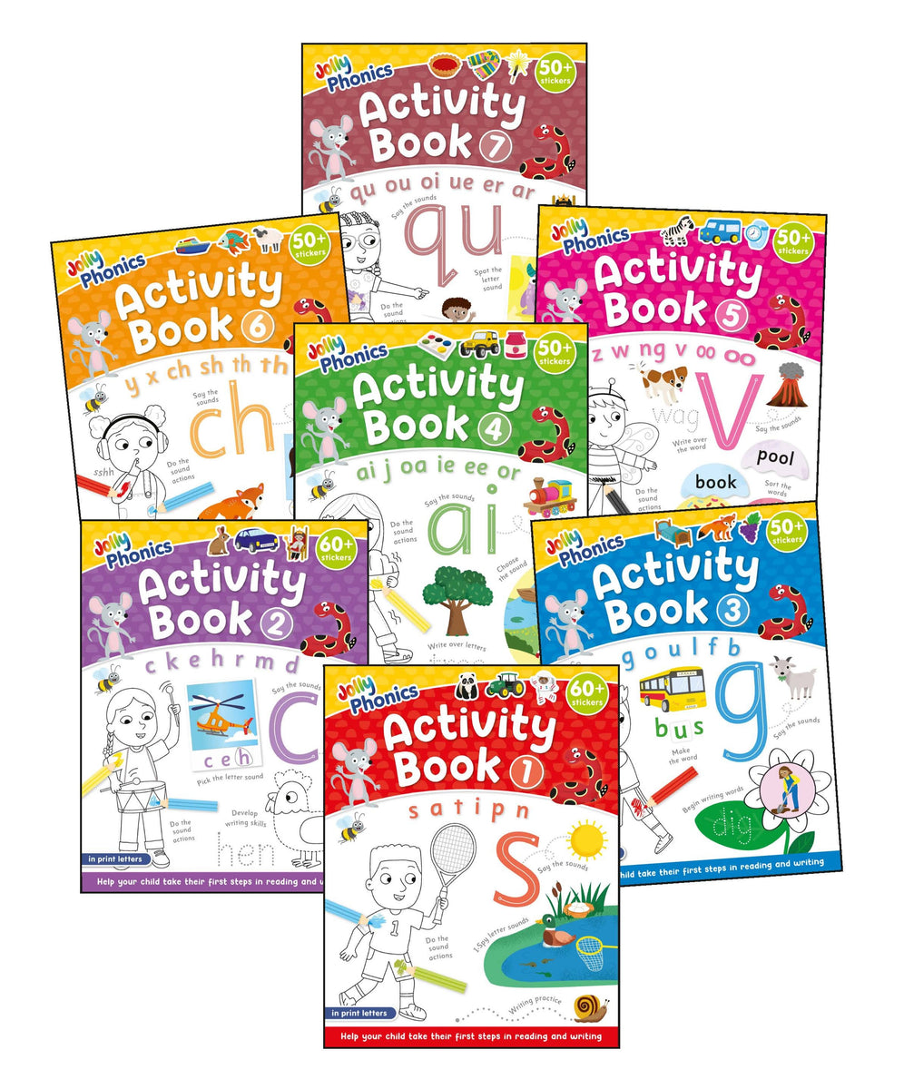 Jolly Phonics Activity Books 1-7 (in print letters) – Jolly