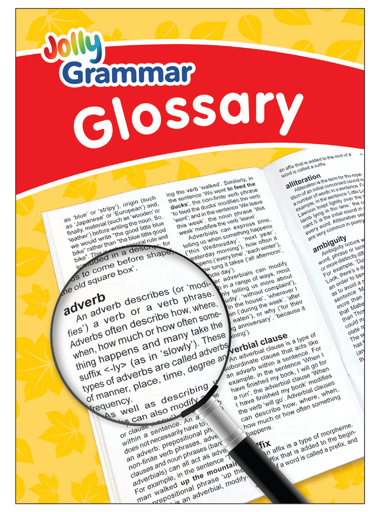 Jolly Grammar Glossaary