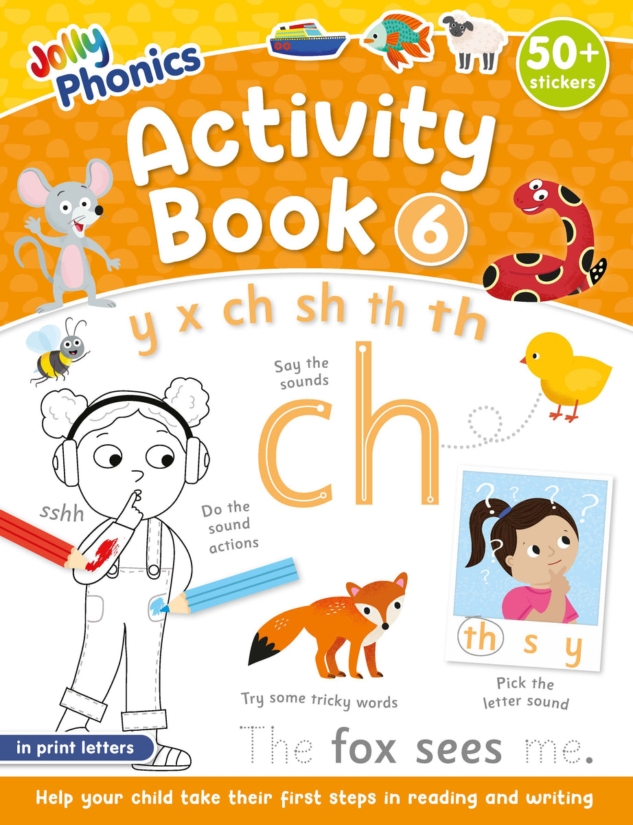 Jolly Phonics Activity Book 6 (in print letters) – Jolly Learning USA