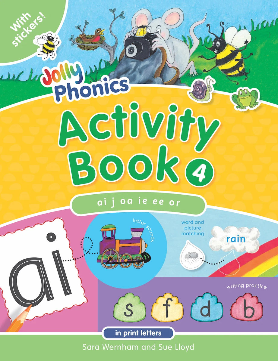 Jolly Phonics Activity Book 4 in Print Letters Jolly Learning USA Jolly phonics activity book 4 in print letters jolly learning usa
