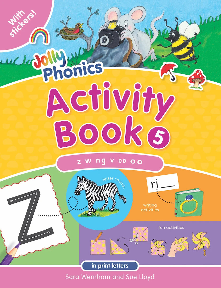 Jolly Math Books Jolly Phonics Activity Book 5 (in print letters) – Jolly Learning USA