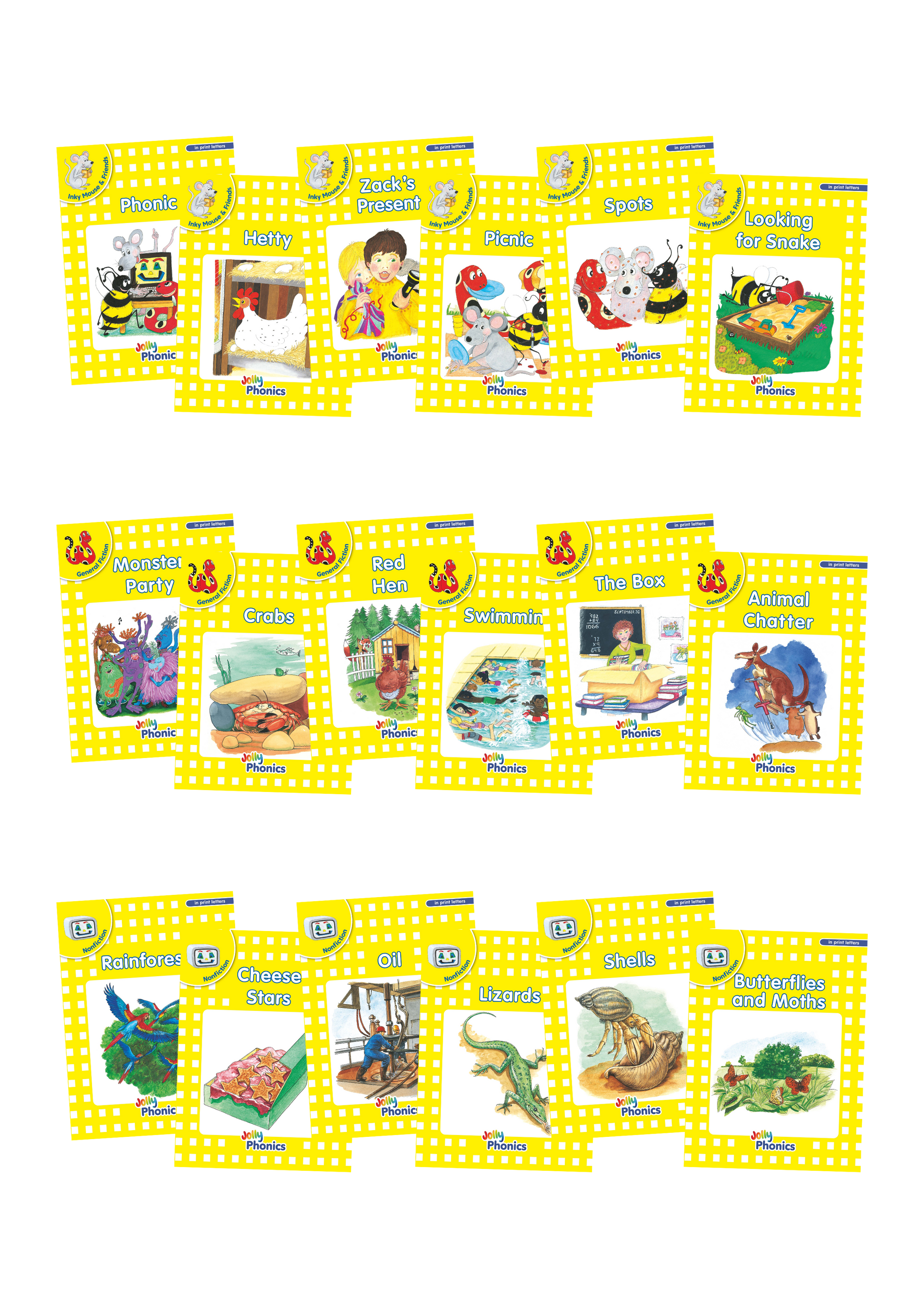 Jolly Phonics Readers Level 2 Complete Set (in print letters